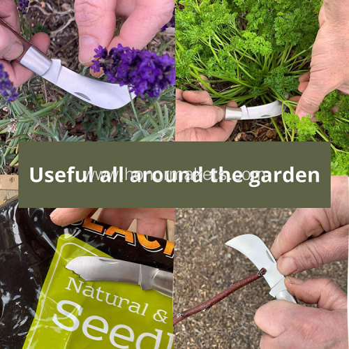 Professional garden folding knife stainless steel blade grafting pocket knife